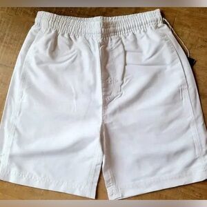 Boast Boys Blank Club Tennis Shorts In White With A Braided Drawstring